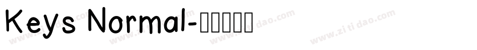 Keys Normal字体转换